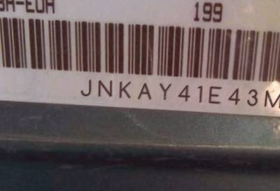 VIN prefix JNKAY41E43M0