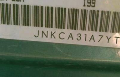 VIN prefix JNKCA31A7YT1