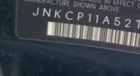 VIN prefix JNKCP11A52T5