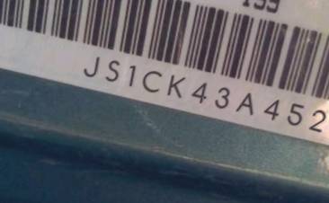 VIN prefix JS1CK43A4521