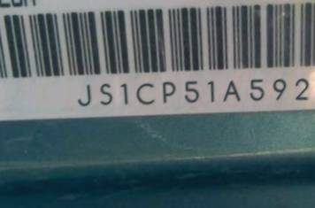 VIN prefix JS1CP51A5921