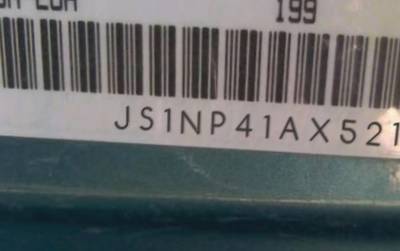 VIN prefix JS1NP41AX521