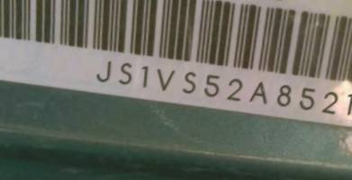 VIN prefix JS1VS52A8521