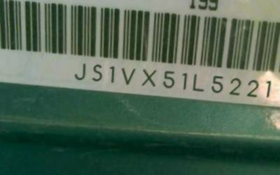 VIN prefix JS1VX51L5221