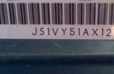 VIN prefix JS1VY51AX121