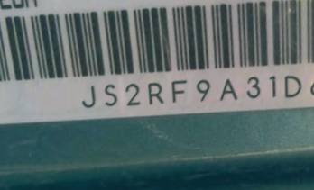 VIN prefix JS2RF9A31D61