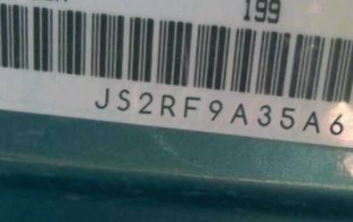 VIN prefix JS2RF9A35A61