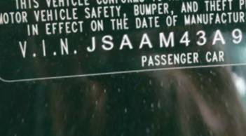 VIN prefix JSAAM43A9321