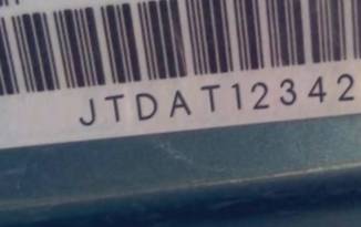 VIN prefix JTDAT1234202