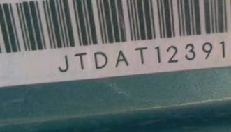 VIN prefix JTDAT1239101