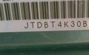 VIN prefix JTDBT4K30BL0