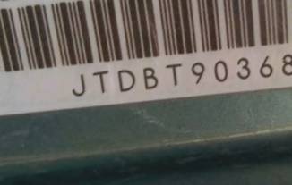 VIN prefix JTDBT9036840