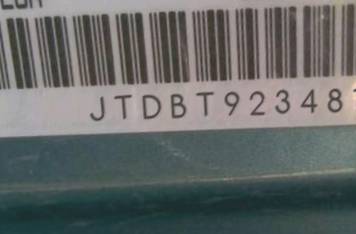 VIN prefix JTDBT9234811