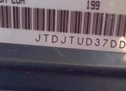 VIN prefix JTDJTUD37DD5