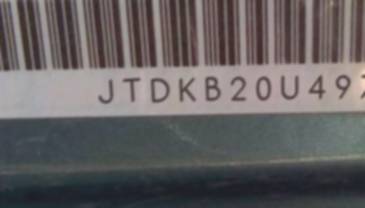 VIN prefix JTDKB20U4978