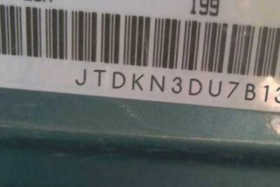 VIN prefix JTDKN3DU7B13