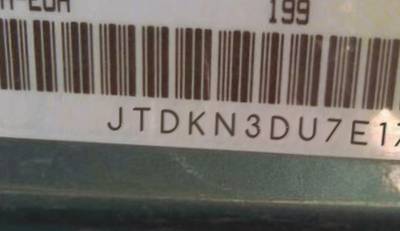VIN prefix JTDKN3DU7E17