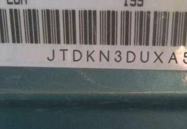 VIN prefix JTDKN3DUXA52