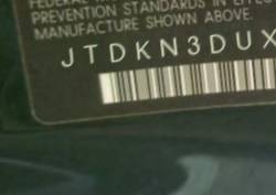 VIN prefix JTDKN3DUXD03