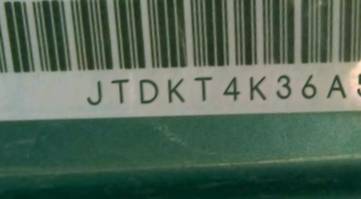 VIN prefix JTDKT4K36A52