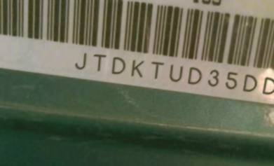 VIN prefix JTDKTUD35DD5