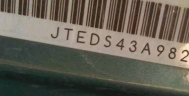 VIN prefix JTEDS43A9820