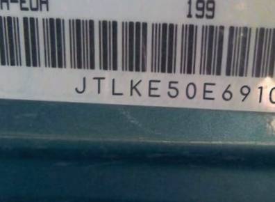 VIN prefix JTLKE50E6910