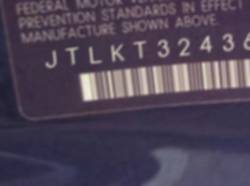 VIN prefix JTLKT3243641