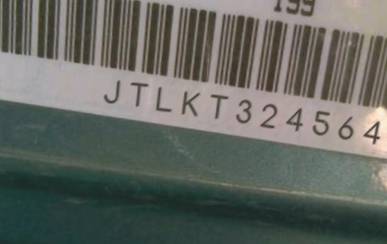 VIN prefix JTLKT3245641