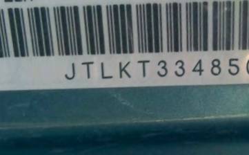 VIN prefix JTLKT3348502