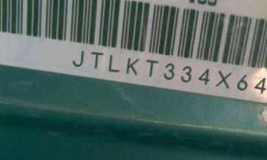 VIN prefix JTLKT334X640