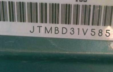 VIN prefix JTMBD31V5851