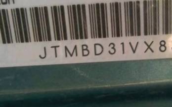 VIN prefix JTMBD31VX852