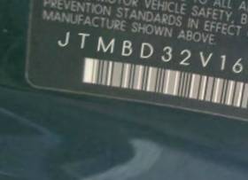 VIN prefix JTMBD32V1650