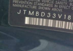 VIN prefix JTMBD33V1851