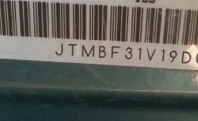VIN prefix JTMBF31V19D0