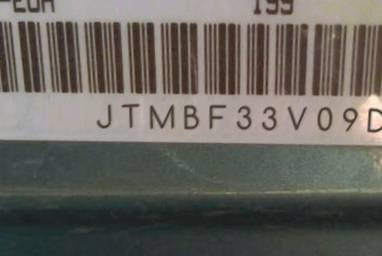 VIN prefix JTMBF33V09D0