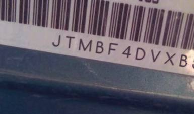 VIN prefix JTMBF4DVXB50