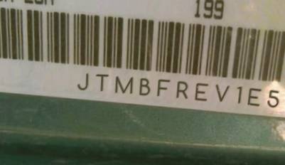 VIN prefix JTMBFREV1E50