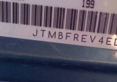 VIN prefix JTMBFREV4ED0