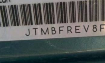 VIN prefix JTMBFREV8FD0
