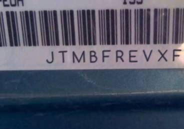 VIN prefix JTMBFREVXFD1