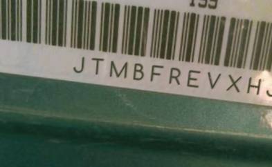 VIN prefix JTMBFREVXHJ1