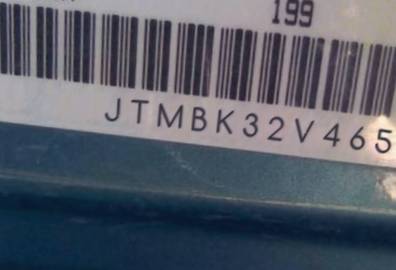 VIN prefix JTMBK32V4650