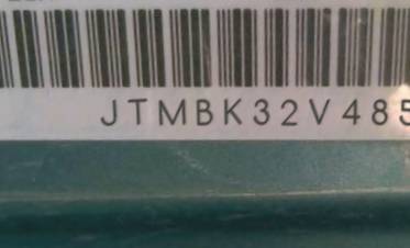 VIN prefix JTMBK32V4850