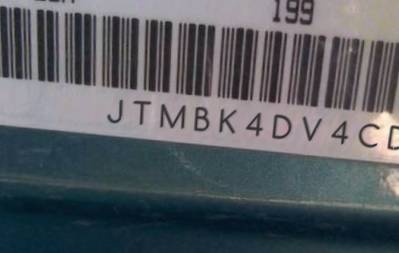 VIN prefix JTMBK4DV4CD0