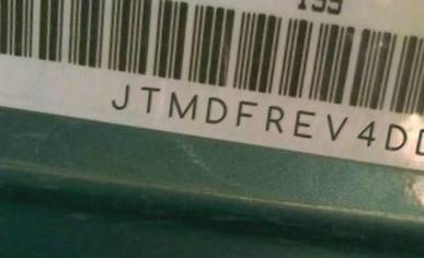 VIN prefix JTMDFREV4DD0
