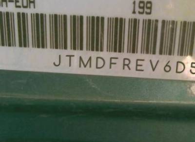 VIN prefix JTMDFREV6D50
