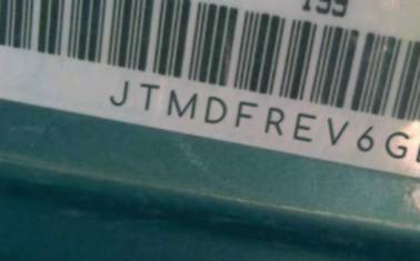 VIN prefix JTMDFREV6GD1