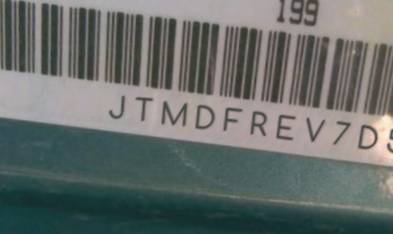 VIN prefix JTMDFREV7D50